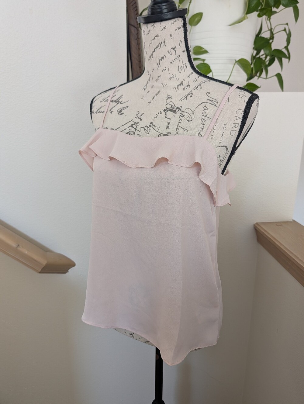 H&M Chiffon Camisole Top - Powder Pink, size 4